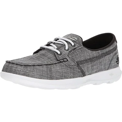 Immagine di Skechers Go Walk Lite Isla Scarpa da barca donna, Nero/Bianco, 38.5 EU
