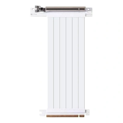 Immagine di Allowish Cavo di prolunga PCIE 4.0 16x per scheda grafica, porta PCI Express, espansione GPU, estensore schermato (15 cm, 90 gradi, bianco)