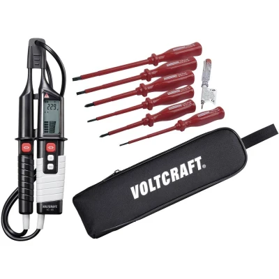 Immagine di VOLTCRAFT VC 65 Tester di tensione a due poli CAT III 1000 V, IV 600 V LCD, Acustico, LED