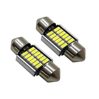 Immagine di Ruiandsion Canbus LED festone lampadine 31 mm 10 30 V 4014 SMD auto interni mappa luce cupola lettura lampadine, bianco (confezione da 2)