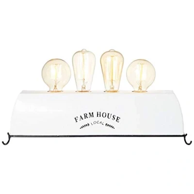 Immagine di BRILLIANT lampada da tavolo Farm Life 4flg bianco 4x A60, E27, 30W, adatto per lampade standard (non incluse) Scala a ++ E Con interruttore cavo