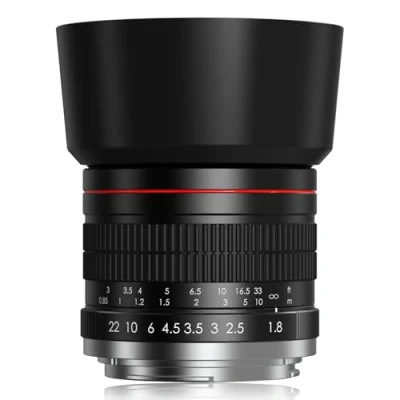 Immagine di Lightdow Obiettivo 85mm F1.8 Ritratti, Full Frame Lente Messa a Fuoco Manuale E Monte Per Sony Alpha A9 A7 A7R A7S A7C Serie Fotocamere Mirrorless