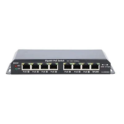 Immagine di EXTRALINK Switch Poe Gigabit Kratos A 7 Porte, 1 Collegamento RJ45, 60 W, Plug And Play, Doppio Fusibile PTC su Ogni Porta di Uscita, Corrente Massima in Ingresso 2,5