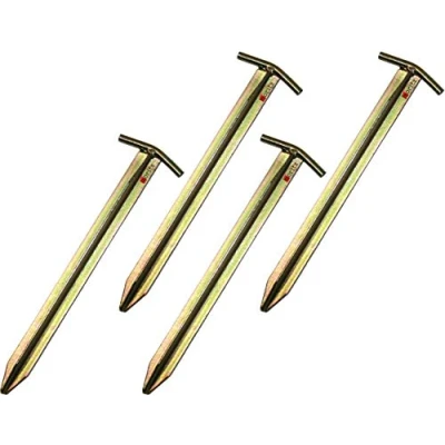 Immagine di Moritz Picchetti a T in acciaio da campeggio 30 40 o 50 cm (4 pezzi, cm)