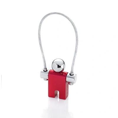Immagine di Troika Accessorio da viaggio moderno unisex Etichette per bagagli (confezione 1), Rosso e argento., Taglia unica, Portachiavi