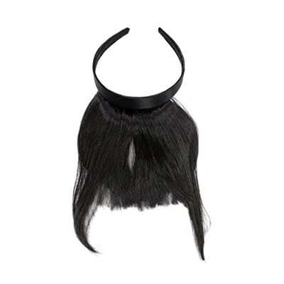 Immagine di WIG ME UP Frangetta a clip con Cerchietto e Ciocche laterali più Lunghe per un Particolare Effetto Naturale Castano scuro(4) HA071T 4