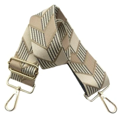 Immagine di tracolla per Borsa Donna 5cm Larga Tracolle Regolabile Tracolla, cinghie con Fibbia Oro Borsetta, Crossbody in Tela Accessori DIY(Khaki), 03