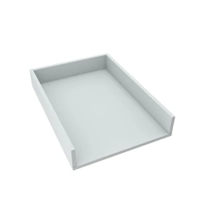 Immagine di regalik Materassino Fasciatoio Universale, per Comò di Qualsiasi Larghezza, Rimovibile, Pannelli Frontali Dritti, Cenere, Materiale ABS da 1 mm, 72 cm x 54