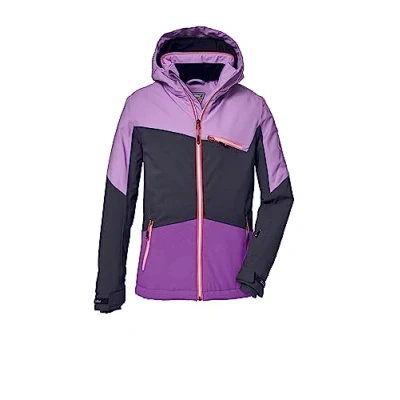 Immagine di killtec Ragazze Giacca da sci/giacca funzionale con cappuccio staccabile e paraneve, impermeabile KSW 182 GRLS SKI JCKT, light orchid, 128, 39904 000