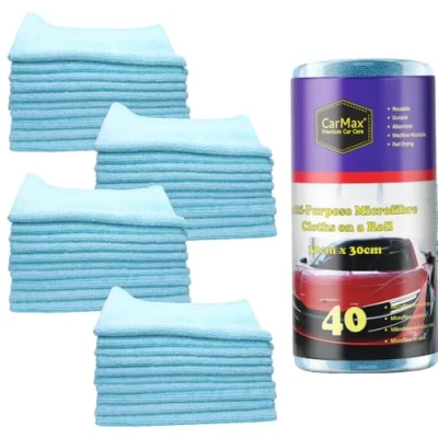 Immagine di CarMax™ Panno multiuso in microfibra per pulizia e asciugatura auto su rotolo, 30 cm x rotolo a strappo (40)