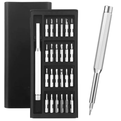 Immagine di Lixiluxia 24 in 1 Set Cacciaviti Precisione Magnetici, Cacciavite per Occhiali, Kit Multifunzione, Mini de Giraviti, Precision Screwdriver Kit, Laptop, Orologio, Tablet