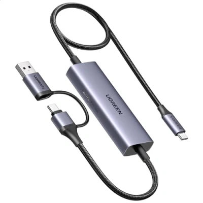 Immagine di UGREEN Scheda Acquisizione Video HDMI USB C A 3.0 4K 30Hz PD 100W Registrazione Streaming in Loop 2K 1080P 60FPS Compatibile con Switch PS5 PS4 Xbox TV Stick DSLR iPad Pro PC