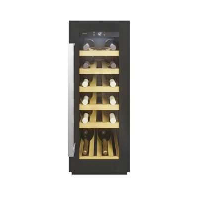 Immagine di Candy CCVB 30/1, Cantinetta vino integrabile, 20 bottiglie, anti UV, compressore antivibrazioni, luce LED interna, 39 dBA, nero