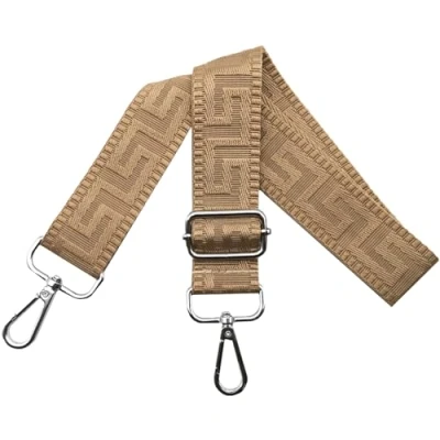 Immagine di Tracolla Regolabile per Borsa Donna Colorate Cinghia a Spalla di Ricambio Larga 3.8cm con Argento Moschettoni, Borsette, Crossbody, Cachi Scuro