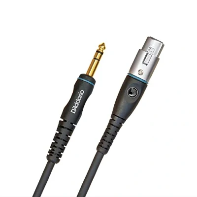 Immagine di D&#039;Addario PW GM 10 Cavo per Microfono Planet Waves Custom, Connettore XLR Femmina di 6.35 mm, 3 m