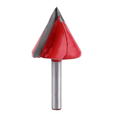 Immagine di 1pc 3d acciaio al tungsteno lavorazione del legno cnc router bit sharp v groove utensile da taglio fresa fine 60/90/120/150 gradi 6mm albero(6 * 32mm*60)