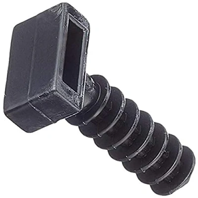 Immagine di Sysfix 3530602 Tassello Flangia TBR, Nero, 6 mm, Set di 100 Pezzi