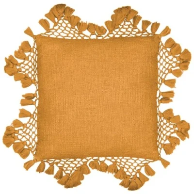 Immagine di Yard Fodera per cuscino con nappe in macramè Anko