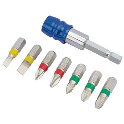 Immagine di Draper 82400 Set di punte per cacciavite colorate con supporto magnetico (8 pezzi)