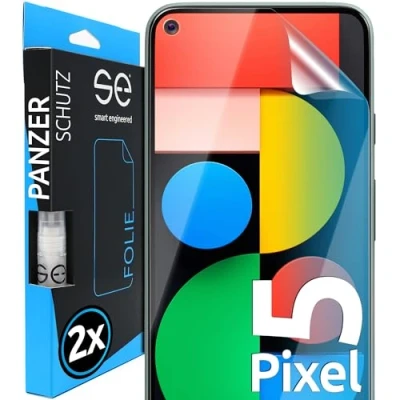 Immagine di smart engineered 3D Pellicola Protettiva per schermo Google Pixel 5 [2 pezzi Transparente, Case friendly, qualità dell&#039;immagine full HD,Pellicola TPU