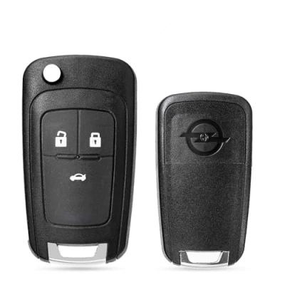 Immagine di 3 pulsante pieghevole alloggiamento chiave telecomando sostituzione guscio della portachiavi custodia a distanza per Opel Vauxhall H Insignia Vectra D Astra J Corsa E Cascade Zafira Karl
