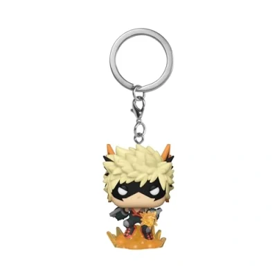 Immagine di Funko POP! Keychain: MHA Bakugo (Explosion) My Hero Academia Mini Figura in Vinile da Collezione Novità Portachiavi Riempitivi per Calze Idea Regalo Merchandising Ufficiale