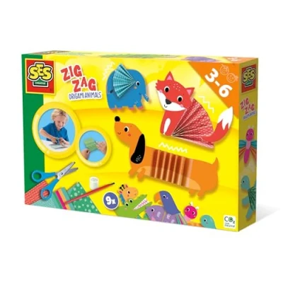 Immagine di SES Creative Animals Origami di Animali a Zig Zag, Colore Various, 14026