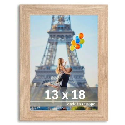 Immagine di Victor Cornice Dix 13x18 cm in Beige Moderna Legno con vetro acrilico infrangibile