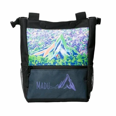 Immagine di Madu Climb Borsa per gessetti da arrampicata con secchiello piccolo + spazzola capelli di cinghiali