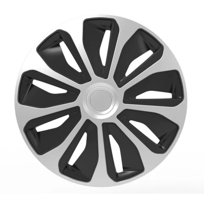 Immagine di Autostyle Pp 5364Sb Set Di 4 Copricerchi Platin 14 Pollici Argento/Nero, Silver
