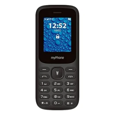 Immagine di myPhone 2220 telefono con tasti grandi, display a colori da 1,77&quot;, batteria 600 mAh, torcia radio, mp3, dual sim, Bluetooth, cellulare per anziani, retroilluminati, nero,