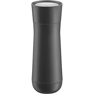Immagine di WMF Impulse Tazza termica 350 ml, con chiusura automatica, apertura a 360, mantiene le bevande calde/fredde, grigio scuro, antracite