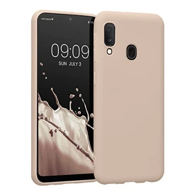 Immagine di kwmobile Custodia Compatibile con Samsung Galaxy A20e Cover Back Case per Smartphone in Silicone TPU Protezione Gommata coconut swirl