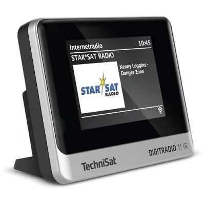 Immagine di TechniSat DIGITRADIO 11 IR Radio Internet da tavolo DAB+, FM, Bluetooth, Internetradio, WLAN incl. telecomando, Funzione allarme Nero /