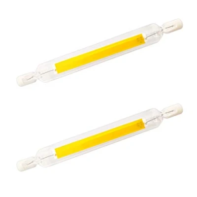 Immagine di YAKAiYAL 10W R7s Lampadina LED 118mm COB Filamento Bianco Freddo 6000K 220V Doppio Attacco J118 a Tubo Lineare 360 Gradi Non Dimmerabile 2 Pack