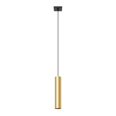 Immagine di Sollux Lagos Plafoniera moderna a sospensione sottile oro lucido 1x GU10