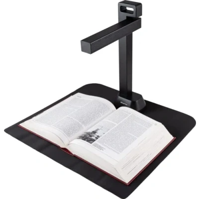 Immagine di IRIScan Desk scanner per laptop e a3 di documenti v6pro: libro mastro, editor PDF gratuito portatile libri, appiattimento AI, scansione automatica 13MP/21MP, Win Mac