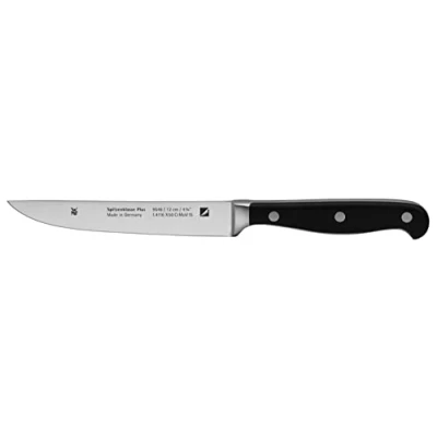 Immagine di WMF Spitzenklasse Plus Coltello da Preparazione, con Tecnologia Performance Cut, Acciaio Inossidabile, Nero, 12 cm