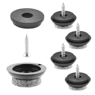 Immagine di WAGNER QuickClick® Feltrini per sedie e mobili da avvitare I Set 4x base + vite inserto intercambiabile feltro di lana ULTRASOFT SLIM diametro Ø 20 mm Fatto in DE 15780300