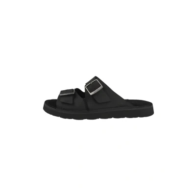 Immagine di Clarks Solsbury Strap, Sandali a Ciabatta Uomo, Black Leather, 42 EU