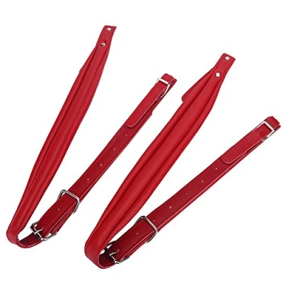 Immagine di VGEBY1 Cinghie per Fisarmonica,Spallacci Fisarmonica a 4 Colori Set di Resistente Regolabili Fisarmoniche da 16 120(Rosso)