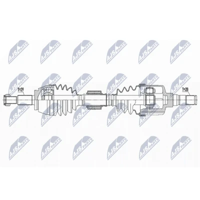 Immagine di NTY NPW RE 190 Albero motore / Semiasse Assale anteriore Sx