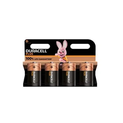 Immagine di 4X Duracell D Plus (1 Blister Da 4 Batterie) Pile (LR20/MN1300 TORCIA/MONO)