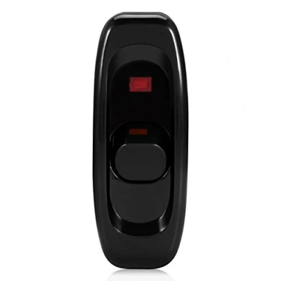 Immagine di Interruttore ON/OFF, Fydun AC 250V 10A Inline ON/OFF Lampada da tavolo Cavo con indicatore luminoso a LED per scrivania Lampada(Nero)