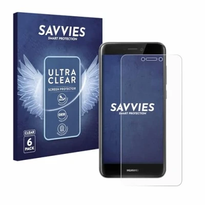 Immagine di savvies (6 Pezzi Pellicola Protettiva per Huawei P8 Lite 2017 Protezione Schermo Trasparente