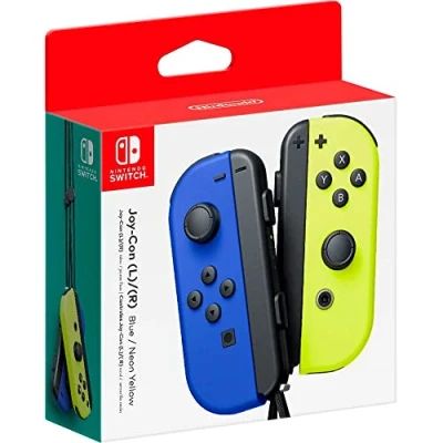 Immagine di Nintendo Switch Joy Con Coppia Controller Blu / Giallo Neon