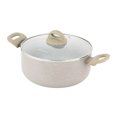 Immagine di FLORINA Pentola in alluminio ISLA 4,1L I 24 cm Casseruola con rivestimento antiaderente Riscaldamento rapido e uniforme Maniglie soft touch Design estetico