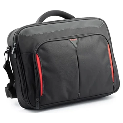 Immagine di Targus Classic + Clamshell Valigetta per Laptop 15&quot; 15.6&quot;, Nero/Rosso