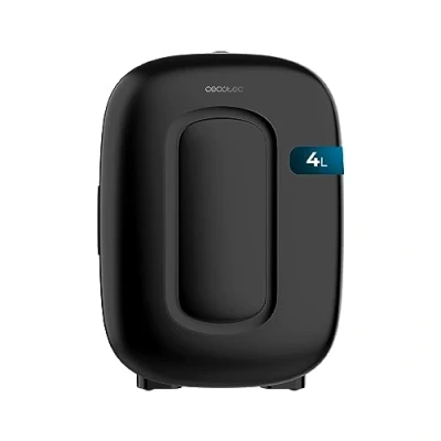 Immagine di Cecotec Mini Frigorifero Bolero MiniCooling 4L Bora Black, 12V 220V, Compatibile con auto e roulotte, Funzione di raffreddamento riscaldamento, Intervallo temperatura 5 65C, Trasporto facile