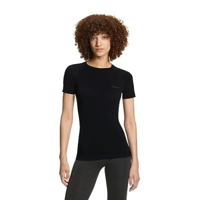 Immagine di Falke Wooltech Light Functional Underwear FOR WARM TO COLD Conditions Tshirt basic, Donna, Taglia: XS, Black